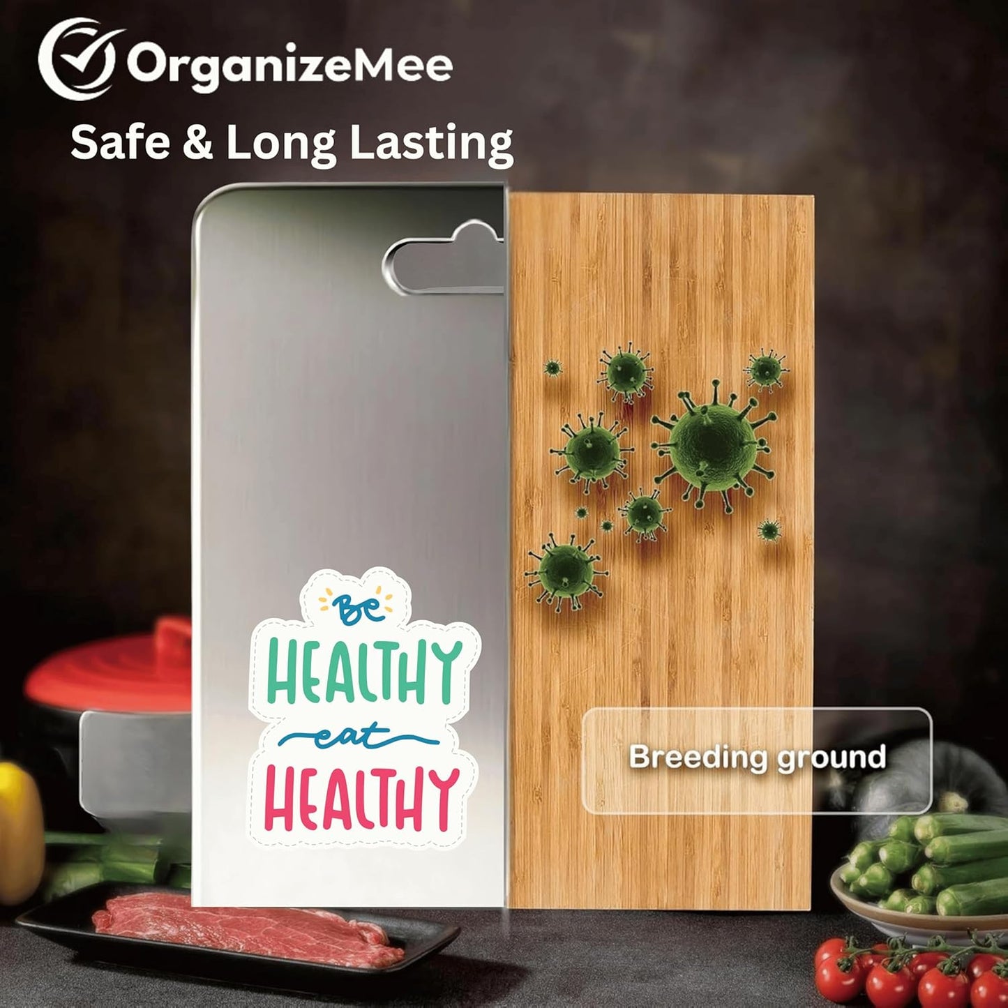 Premium Stainless Steel Cutting Board TM