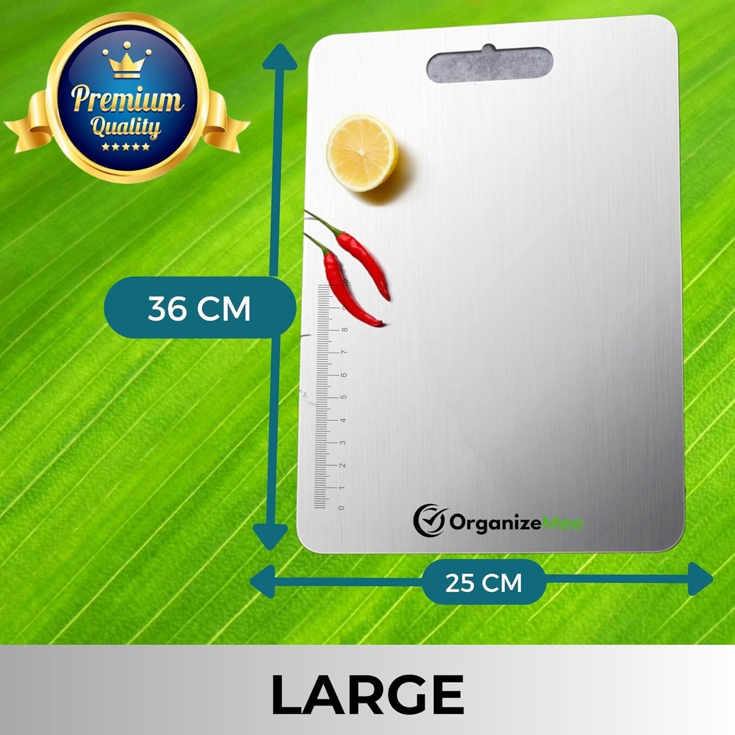 Premium Stainless Steel Cutting Board TM