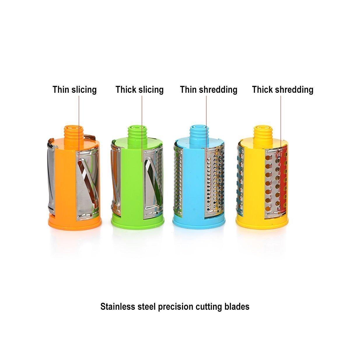 Rotary Drum Vegetable Grater & Slicer